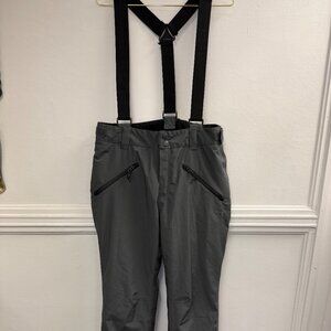 LIQUID Men's Snowboard Ski Winter Waterproof Suspenders Insulated Pants Size M
